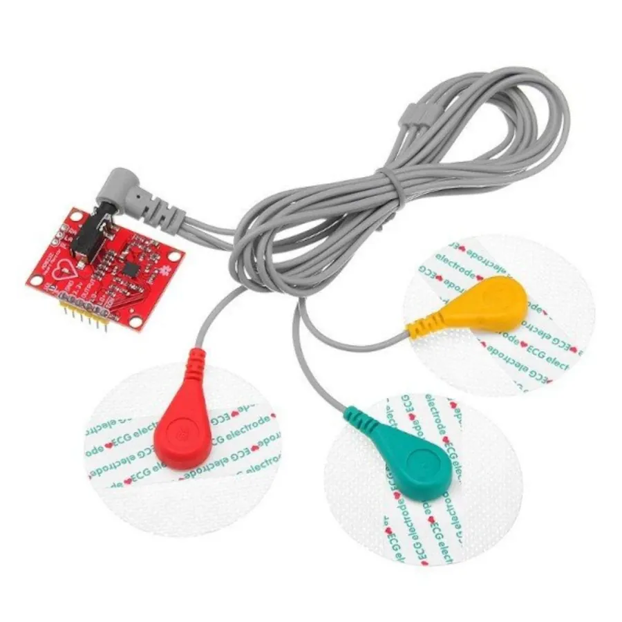 AD8232 ECG Measurement Module | Heart Rate & ECG Sensor for Arduino, ESP32, Raspberry Pi