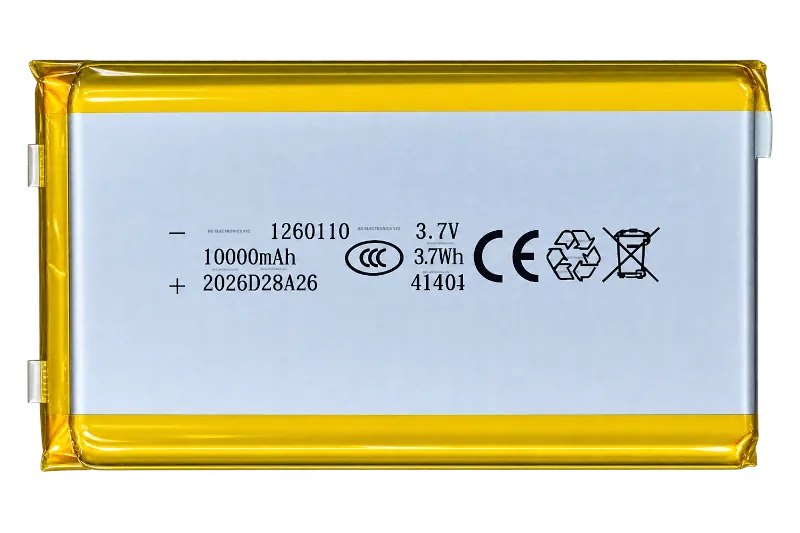 1260110 3.7V 10000mAh Li-Po battery