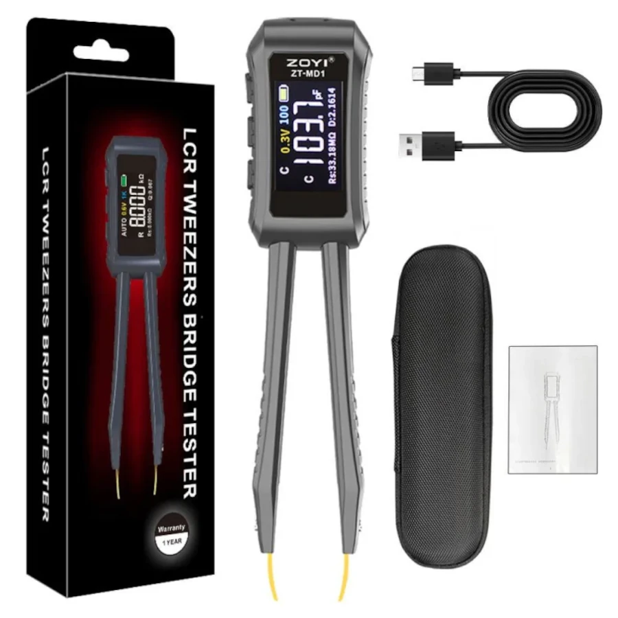 ZOYI ZT-MD1 Intelligent SMD LCR Smart Tweezer Meter Digital Component Tester ( Rechargeable )